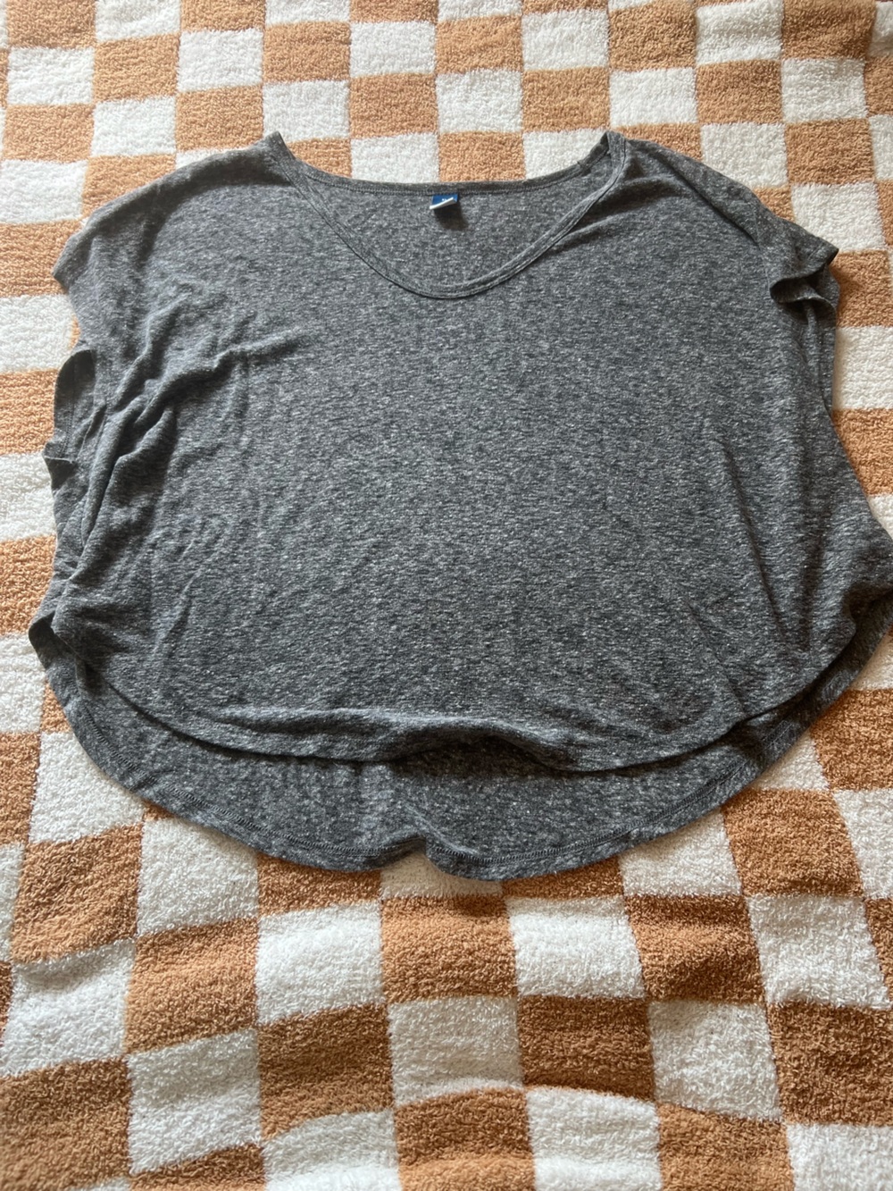 Old Navy Women's Gray Relaxed Crewneck Tee